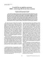 A model for recognition memory: REM—retrieving effectively from memory