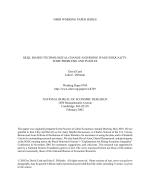 Skill Biased Technological Change and Rising Wage Inequality: Some Problems and Puzzles