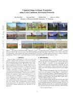 Unpaired Image-to-Image Translation using Cycle-Consistent Adversarial Networks