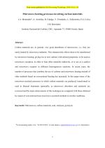 Microwave heating processes involving carbon materials