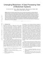 Untangling Blockchain: A Data Processing View of Blockchain Systems