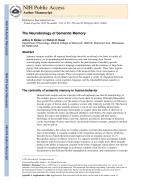 The Neurobiology of Semantic Memory