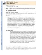ZINC – A Free Database of Commercially Available Compounds for Virtual Screening