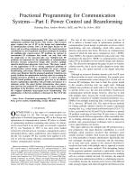 Fractional Programming for Communication Systems—Part I: Power Control and Beamforming