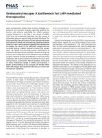 Endosomal escape: A bottleneck for LNP-mediated therapeutics