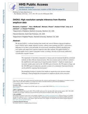 DADA2: High resolution sample inference from Illumina amplicon data