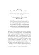 SpaceEx: Scalable Verification of Hybrid Systems