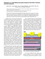 Realization of a High Mobility Dual-gated Graphene Field Effect Transistor with Al2O3 Dielectric