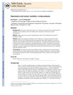 Depression and cancer mortality: a meta-analysis