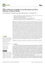 Effect of Bioactive Peptides on Gut Microbiota and Their Relations to Human Health