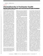 Chemodiversity in freshwater health: Dissolved organic matter may offer a way to track and restore the health of freshwaters