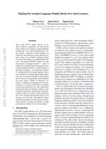 Making Pre-trained Language Models Better Few-shot Learners