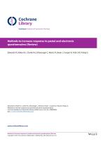 Methods to increase response to postal and electronic questionnaires (Review)