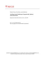 Tackling Grand Challenges Pragmatically: Robust Action Revisited