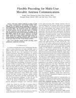 Flexible Precoding for Multi-User Movable Antenna Communications