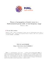 Theory of propagation of elastic waves in a fluid-saturated porous solid. I. Low-frequency range