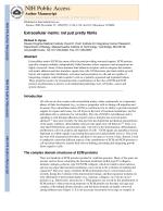 Extracellular matrix: not just pretty fibrils