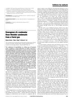 Emergence of a molecular Bose-Einstein condensate from a Fermi gas