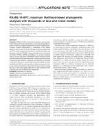 RAxML-VI-HPC: maximum likelihood-based phylogenetic analyses with thousands of taxa and mixed models