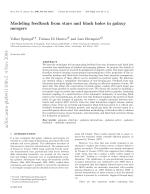 Modeling feedback from stars and black holes in galaxy mergers