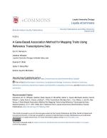 A Gene-Based Association Method for Mapping Traits Using Reference Transcriptome Data
