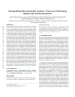 Manipulating Recommender Systems: A Survey of Poisoning Attacks and Countermeasures