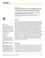 Global Prevalence of Chronic Kidney Disease – A Systematic Review and Meta-Analysis