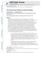 The coming of age of chaperone-mediated autophagy