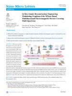 In Situ Atomic Reconstruction Engineering Modulating Graphene-Like MXene-Based Multifunctional Electromagnetic Devices Covering Multi-Spectrum