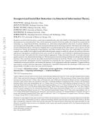 Unsupervised Social Bot Detection via Structural Information Theory