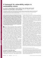 A framework for vulnerability analysis in sustainability science