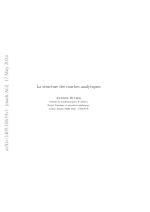 La structure des courbes analytiques