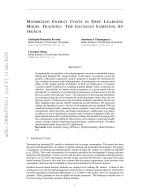 MINIMIZING ENERGY COSTS IN DEEP LEARNING MODEL TRAINING: THE GAUSSIAN SAMPLING APPROACH