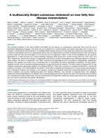 A multisociety Delphi consensus statement on new fatty liver disease nomenclature