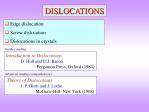 DISLOCATIONS