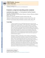 Proteoform: a single term describing protein complexity