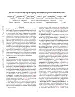 Characterization of Large Language Model Development in the Datacenter