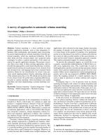 A survey of approaches to automatic schema matching