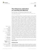 The Influences of Emotion on Learning and Memory
