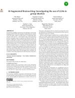 AI-Augmented Brainwriting: Investigating the use of LLMs in group ideation