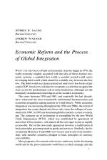 Economic Reform and the Process of Global Integration