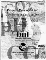 Program Developed for CO2 System Calculations