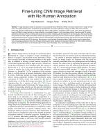 Fine-tuning CNN Image Retrieval with No Human Annotation