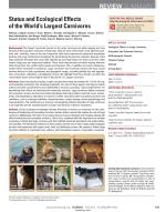 Status and Ecological Effects of the World’s Largest Carnivores