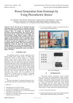 Power Generation from Footsteps by Using Piezoelectric Sensor