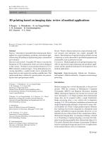 3D printing based on imaging data: review of medical applications