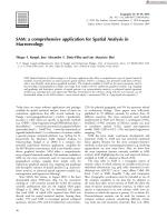 SAM: a comprehensive application for Spatial Analysis in Macroecology