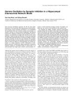 Gamma Oscillation by Synaptic Inhibition in a Hippocampal Interneuronal Network Model