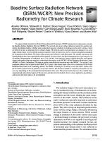 Baseline Surface Radiation Network (BSRN/WCRP): New Precision Radiometry for Climate Research