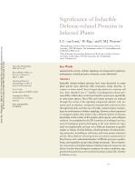 Significance of Inducible Defense-related Proteins in Infected Plants
